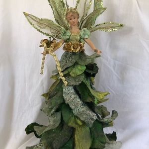 Beautiful green Spring Fairy. Perfect for your decorative table-scape.